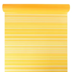 Díszcsomagoló csíkos mintázatú fólia tekercs [50cm x 10m] citrom/napsárga