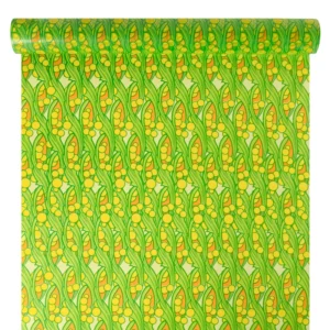 Díszcsomagoló fólia tekercs [50cm x 10m] zöld/citrom/napsárga