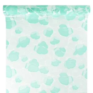 Díszcsomagoló virág mintázatú fólia tekercs [50cm x 10m] menta