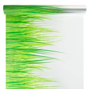 Díszcsomagoló fűszál mintázatú fólia tekercs [50cm x 10m] zöld