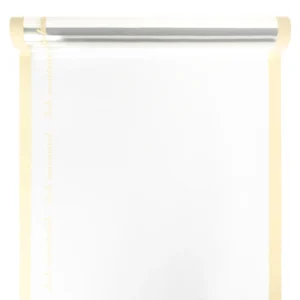 Díszcsomagoló feliratos fólia tekercs [50cm x 10m] krém